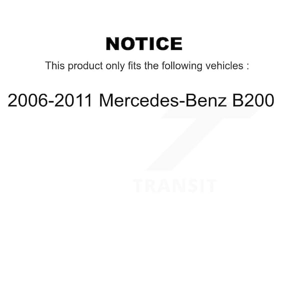 Front Disc Brake Rotor For 2006-2011 Mercedes-Benz B200